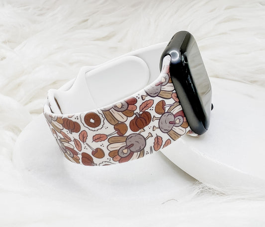 Thanksgiving Turkey Watch Band compatible with Apple Watch Fitbit Samsung