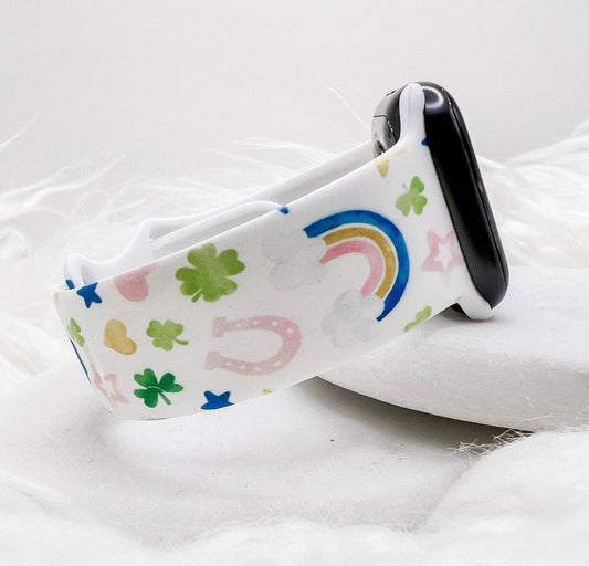 Lucky Charms Shamrock Watch Band compatible with Apple Watch Fitbit Samsung