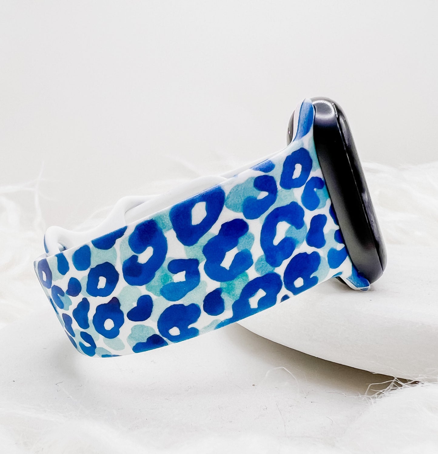 Watercolor Leopard Watch Band compatible with Apple Watch Fitbit Samsung