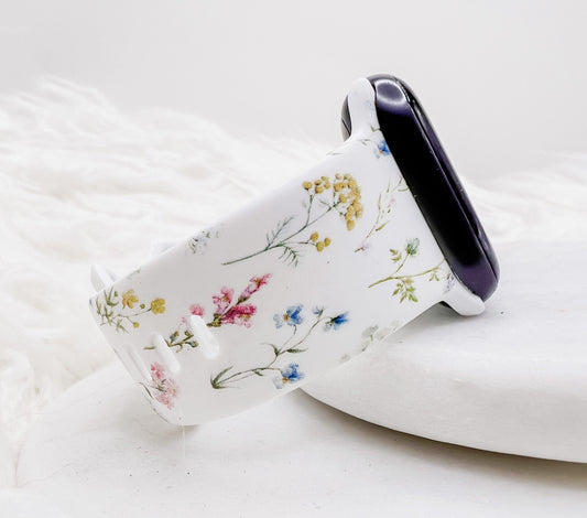 Spring Flower Watch Band compatible with Apple Watch Fitbit Samsung