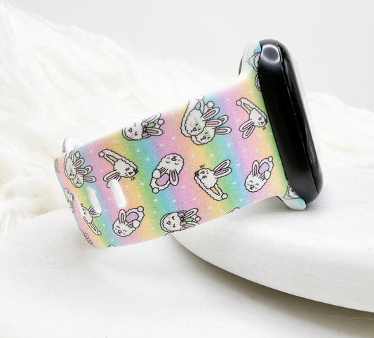 Easter Bunny Slipper Watch Band compatible with Apple Watch Fitbit Samsung