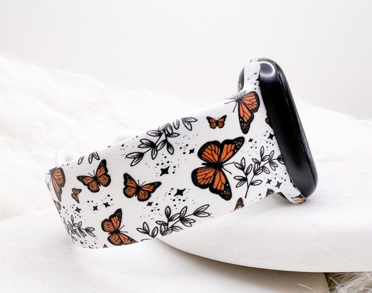 Butterfly Watch Band compatible with Apple Watch Fitbit Samsung