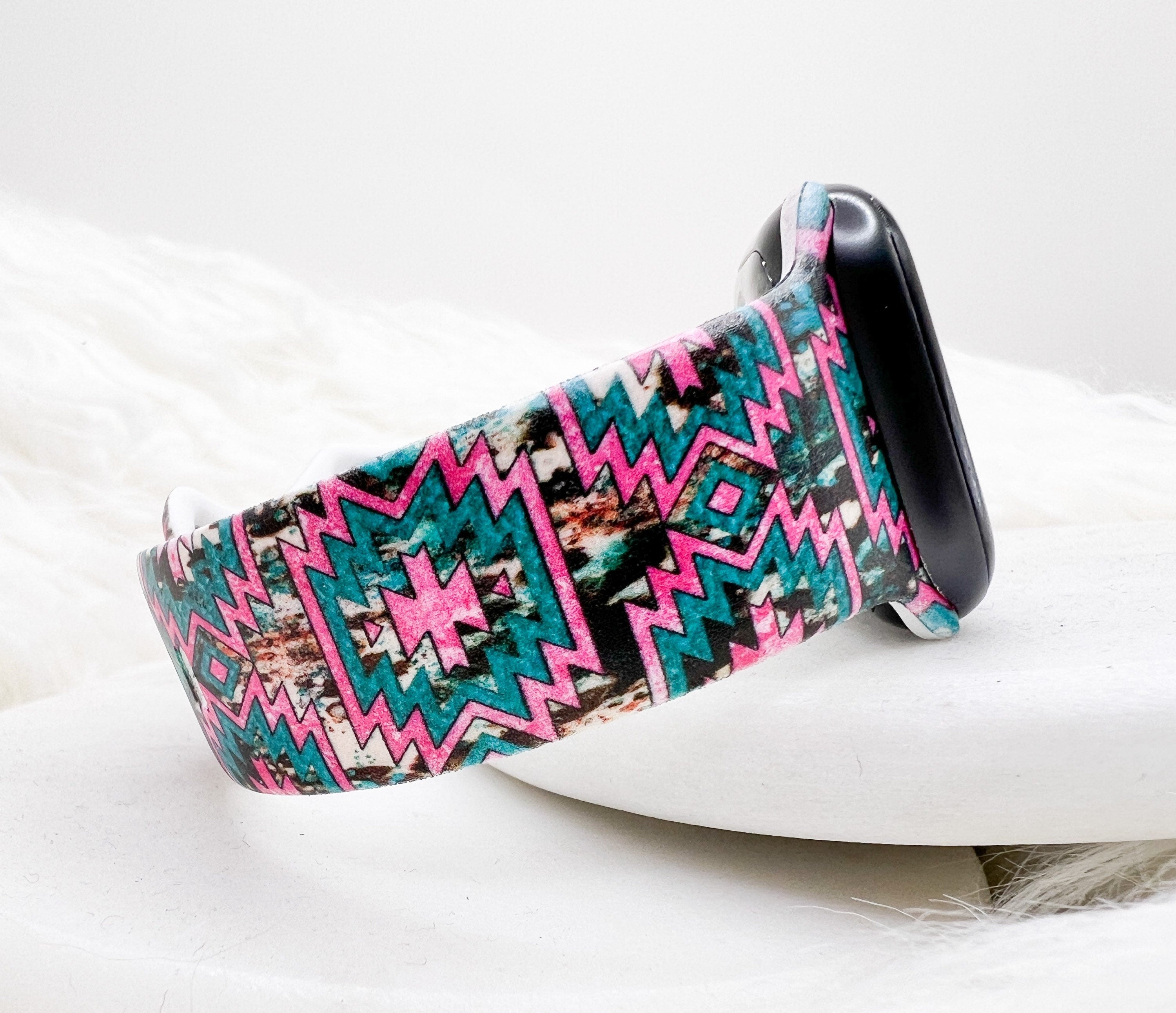 Western Serape Watch Band compatible with Apple Watch Fitbit