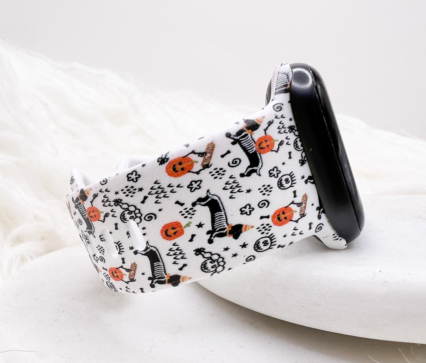 Halloween Dashund Watch Band compatible with Apple Watch Fitbit Samsung