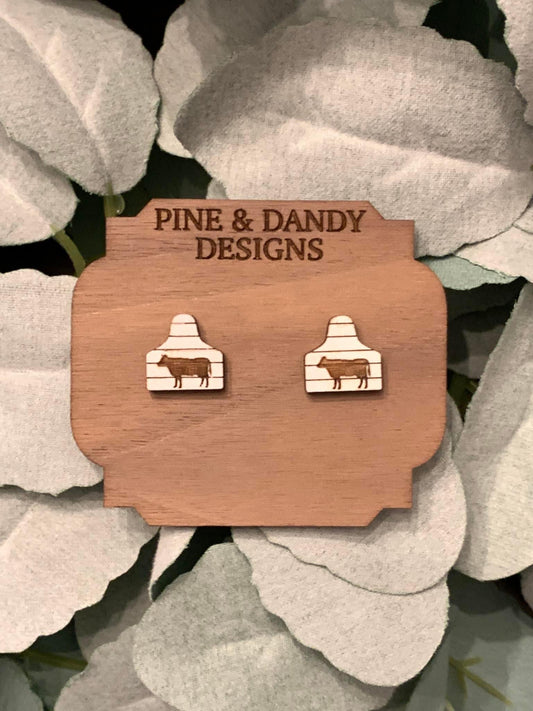 Engraved shiplap cow studs