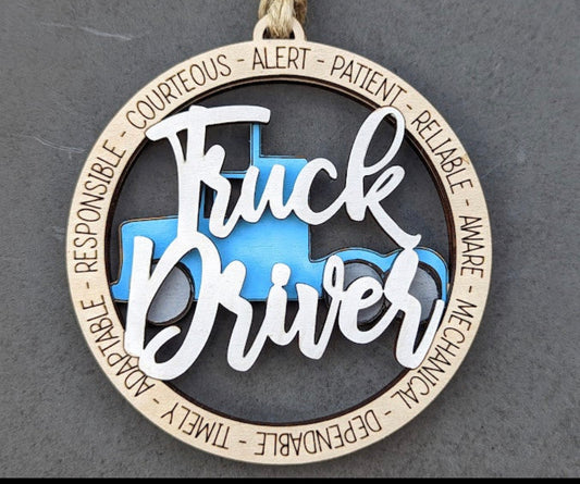 Truck Driver Ornament