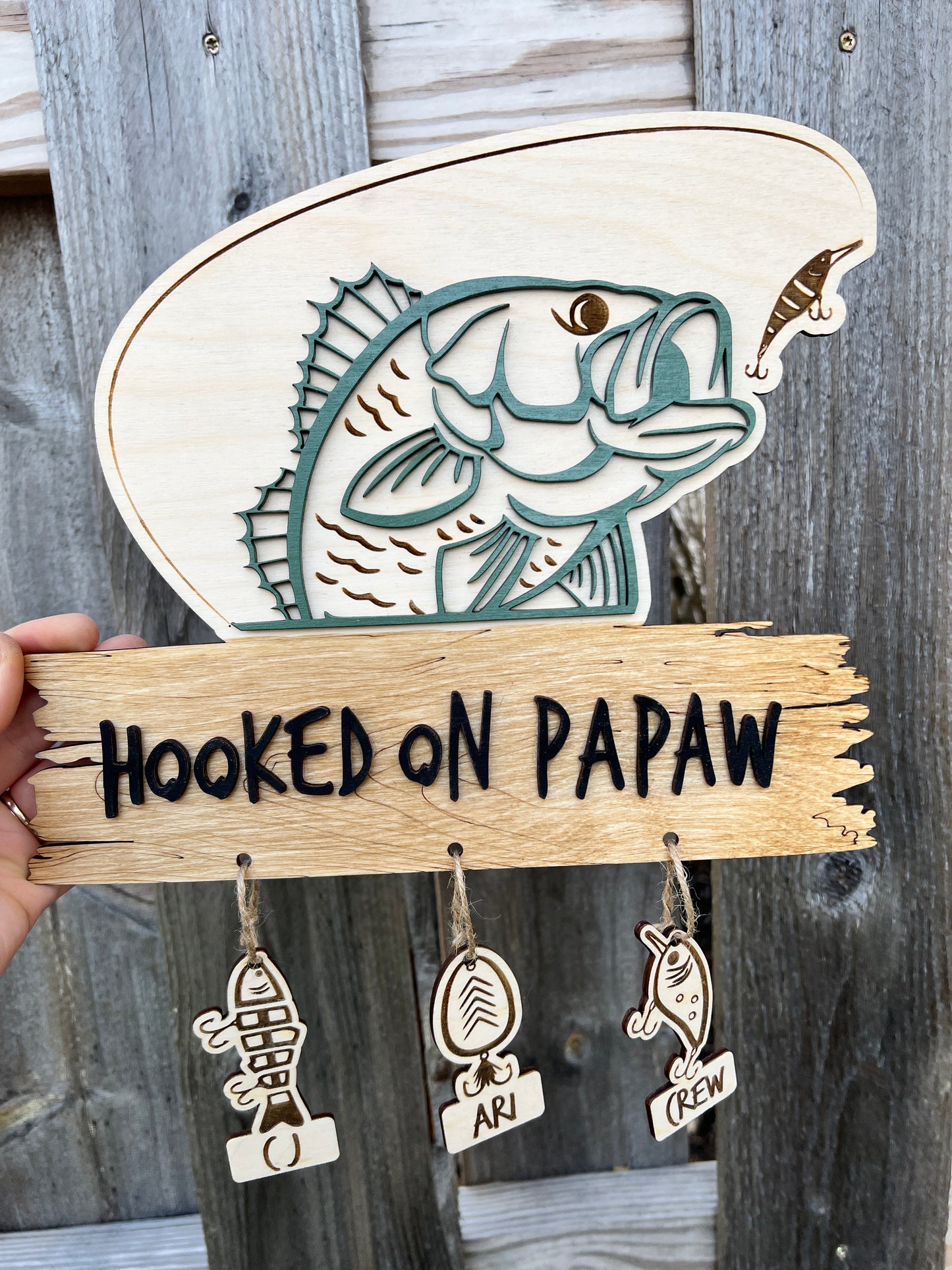 Hooked on Bass Sign