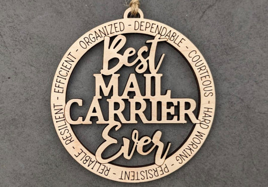 Mail Carrier Post Office Ornament