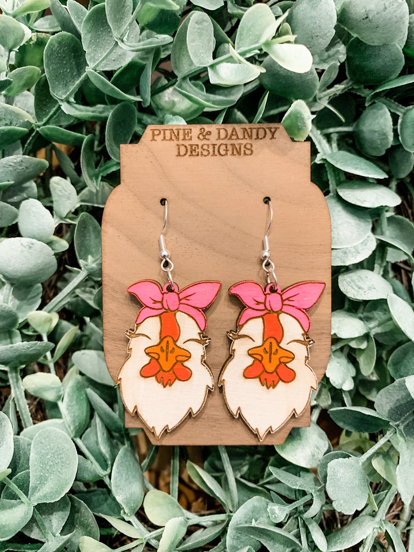 Chicken Earrings