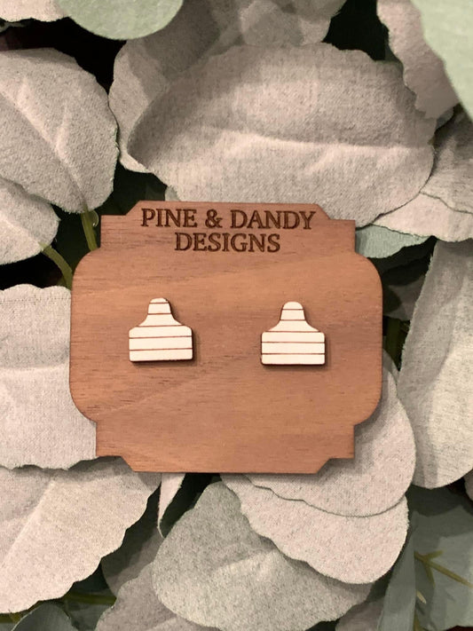 Shiplap cow tag studs