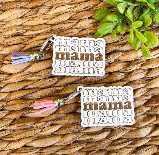 Mama Print keychain