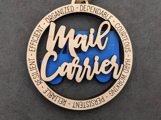 Mail Carrier Post Office Ornament