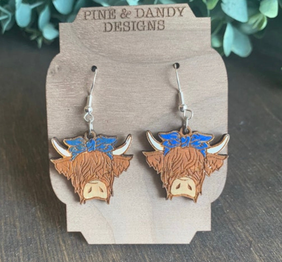 Highland Cow dangles